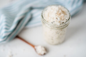 How to make a sea salt scrub recipe with just 2 ingredients