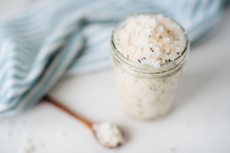 How to make a sea salt scrub recipe with just 2 ingredients